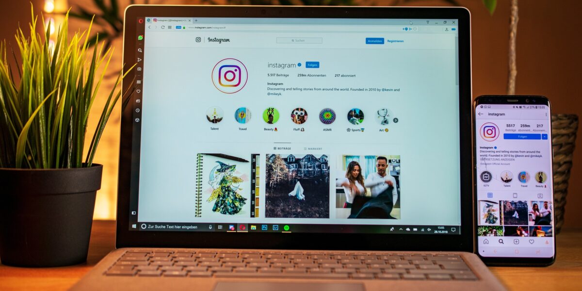 instagram laptop